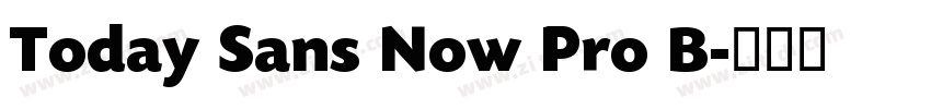 Today Sans Now Pro B字体转换